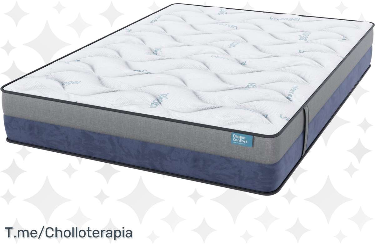 ¡No te lo pierdas! Colchón HR Viscoelástico Viscogel Excellence Titanium Dream Confort Multicapa – 9 Zonas de Confort para un Descanso Inigualable!