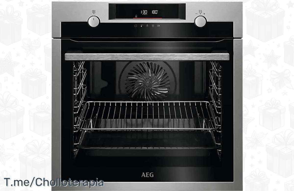 ¡No te lo pierdas! Horno AEG pirolítico con 71 l de capacidad a precio de risa
