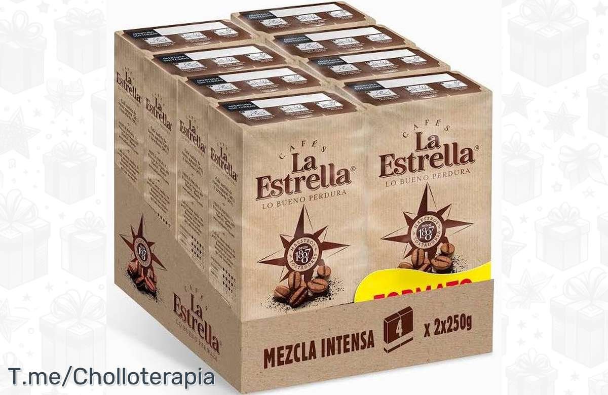 ¡No te lo pierdas! Pack 8 Uds. La Estrella Café Molido Mezcla Intensa – 250 Gr. ¡Precio de ganga!