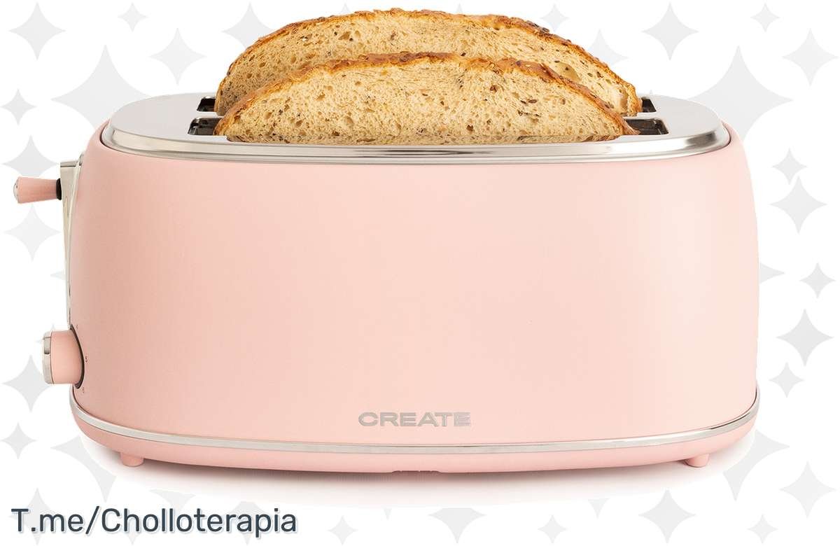 ¡No te lo pierdas! Tostadora de pan 1500W con 6 niveles de potencia – Desayuno perfecto en tus manos.