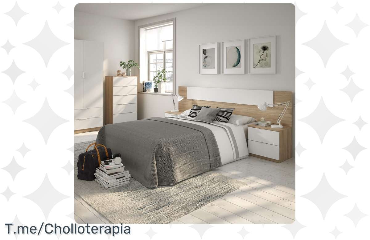 ¡No te pierdas esta ganga en el Cabecero con mesitas Luca de Habitdesign!