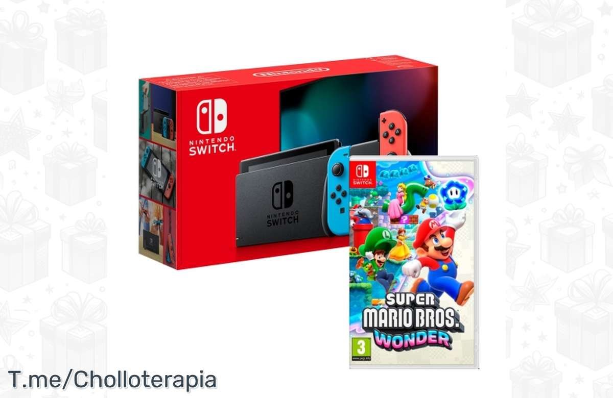 ¡No te pierdas esta oferta! Nintendo Switch con Super Mario Bros. Wonder a precio increíble