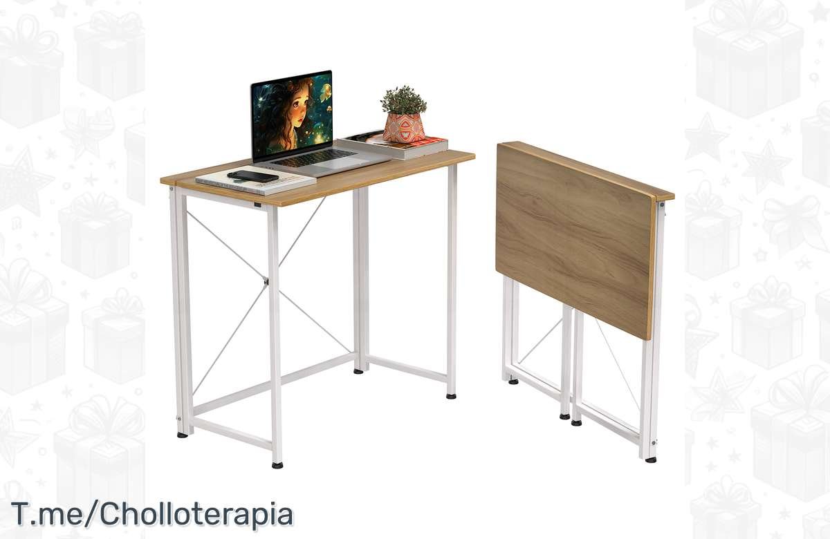 ¡No te pierdas esta oferta exclusiva! Rynview-Escritorio plegable: ideal para cualquier espacio.