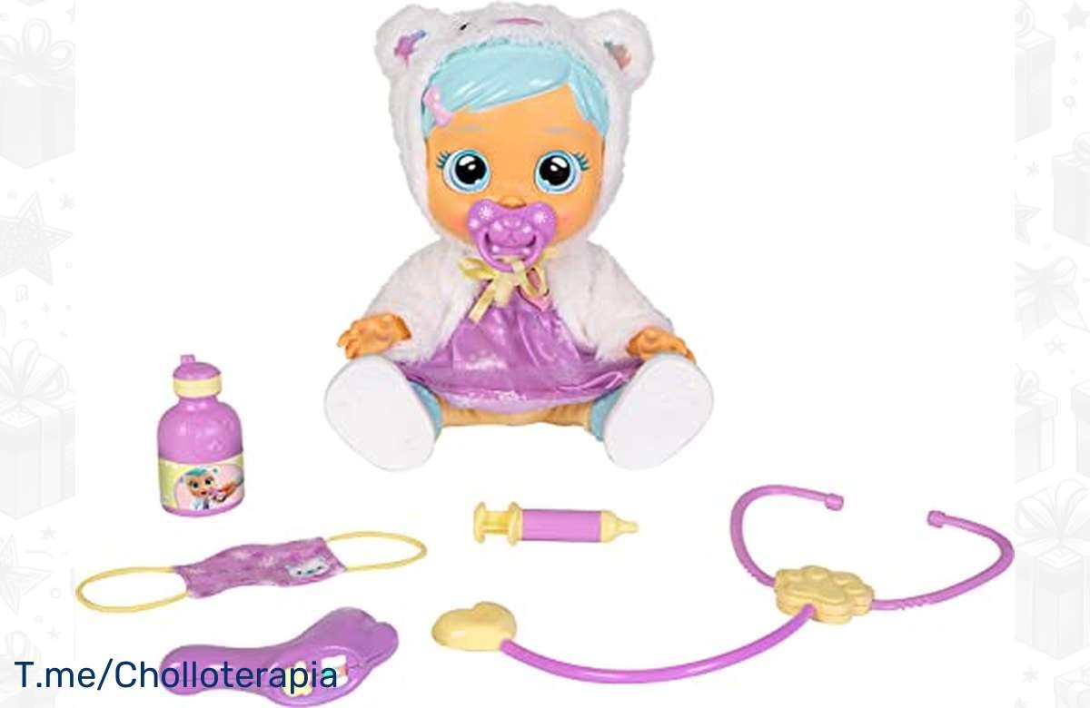 ¡No te pierdas esta oportunidad única! Muñeca interactiva llora de verdad y puedes ser su doctora