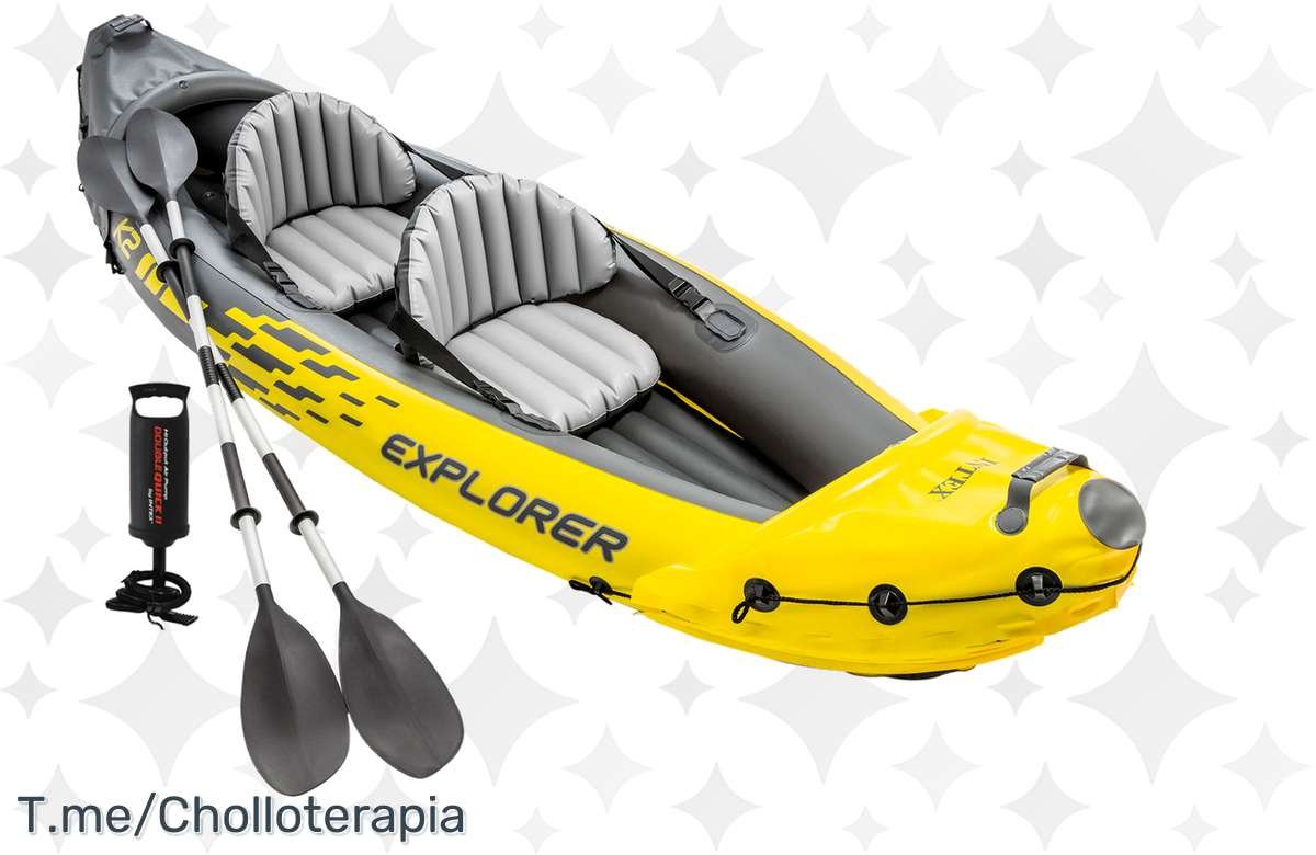 ¡No te pierdas esta súper oferta! Kayak hinchable para 2 personas con todo lo que necesitas. ¡Compra ya!