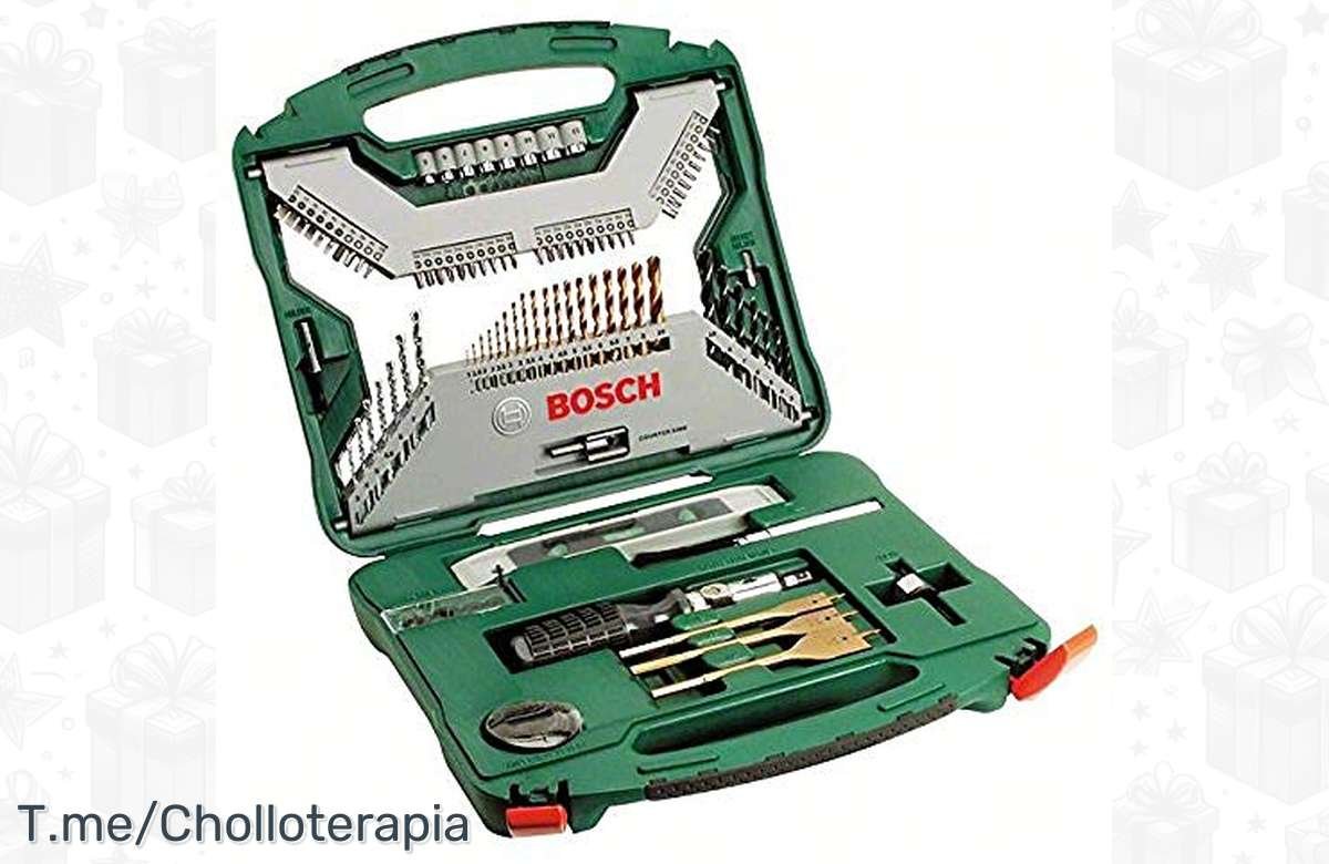 ¡No te quedes sin él! Bosch Maletín X-Line con 100 unidades: tu mejor aliado para arreglos en casa