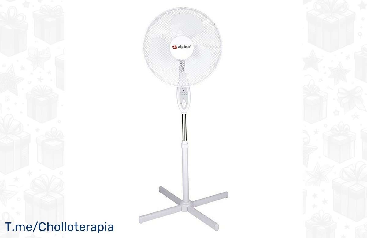 ¡No te quedes sin el chollo del verano! Ventilador de pie Alpina con mando a distancia