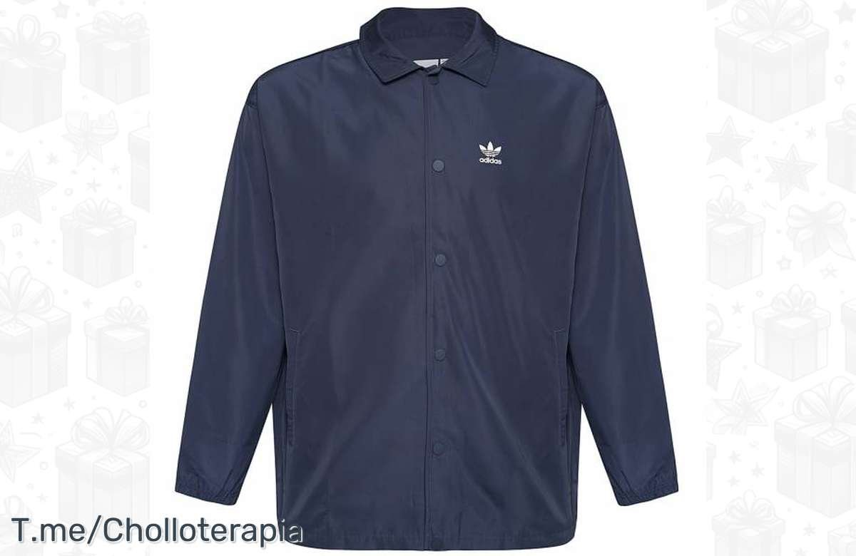 ¡No te quedes sin el descuento bomba en la chaqueta adidas Originals Adicolor Classics Trefoil Coach para hombre!