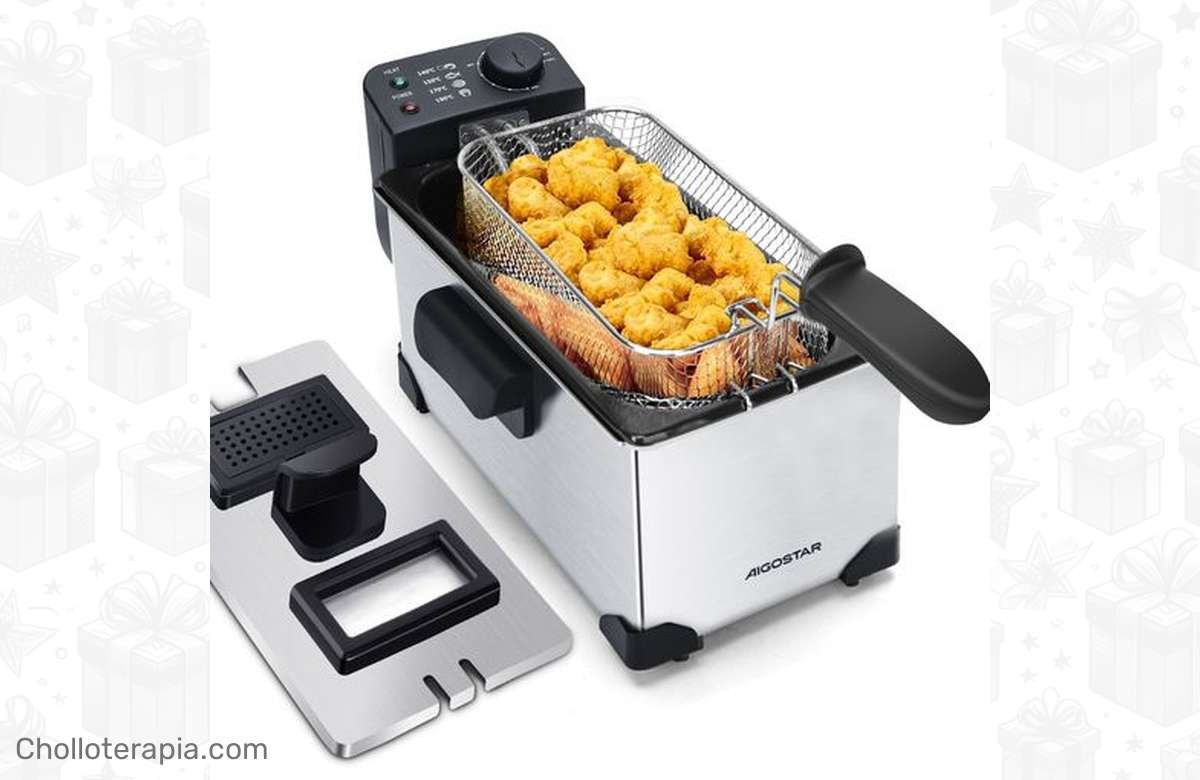 ¡No te quedes sin la freidora de acero inoxidable 3L y 2200W!