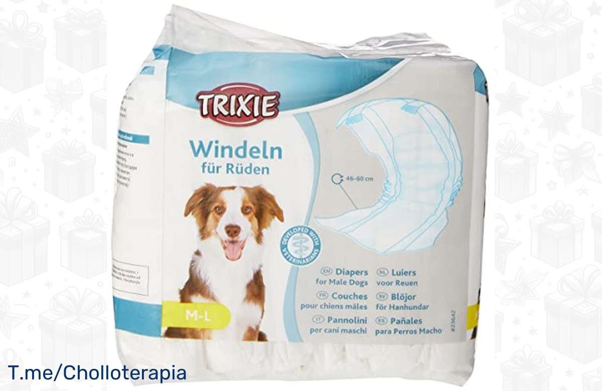¡No te quedes sin los pañales perfectos para tu perro macho! Compra ya este pack de TRIXIE 12 pañales a un precio de locura.