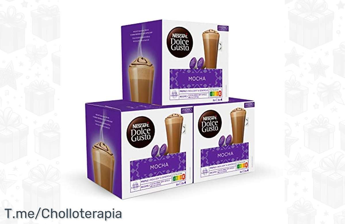 ¡No te quedes sin probarlo! NESCAFÉ Dolce Gusto Mocha, 48 cápsulas con sabor irresistible. ¡Ahorra como nunca y disfruta del café perfecto!