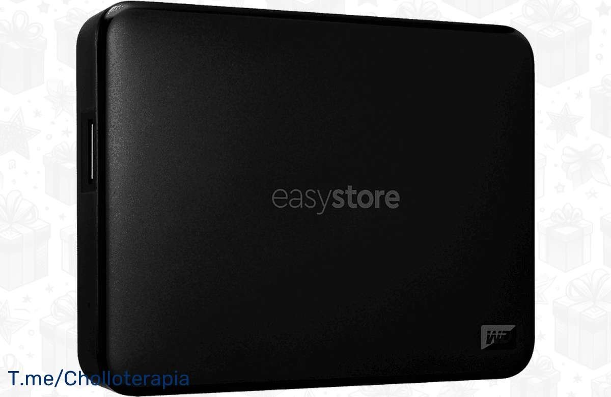 ¡No te quedes sin tu disco duro externo de 5TB! Respalda tus archivos de forma segura con WD Easystore
