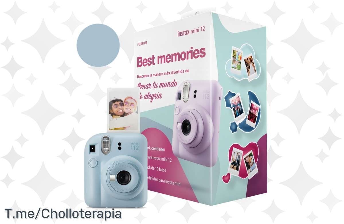 ¡No te quedes sin tu pack instax mini 12 con película y porta fotos! ¡Aprovecha ya esta oferta irresistible!