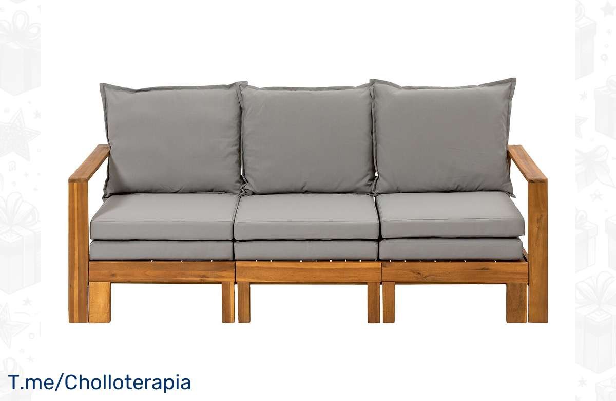 ¡No te quedes sin tu sofá de madera para jardín a precio de locura!