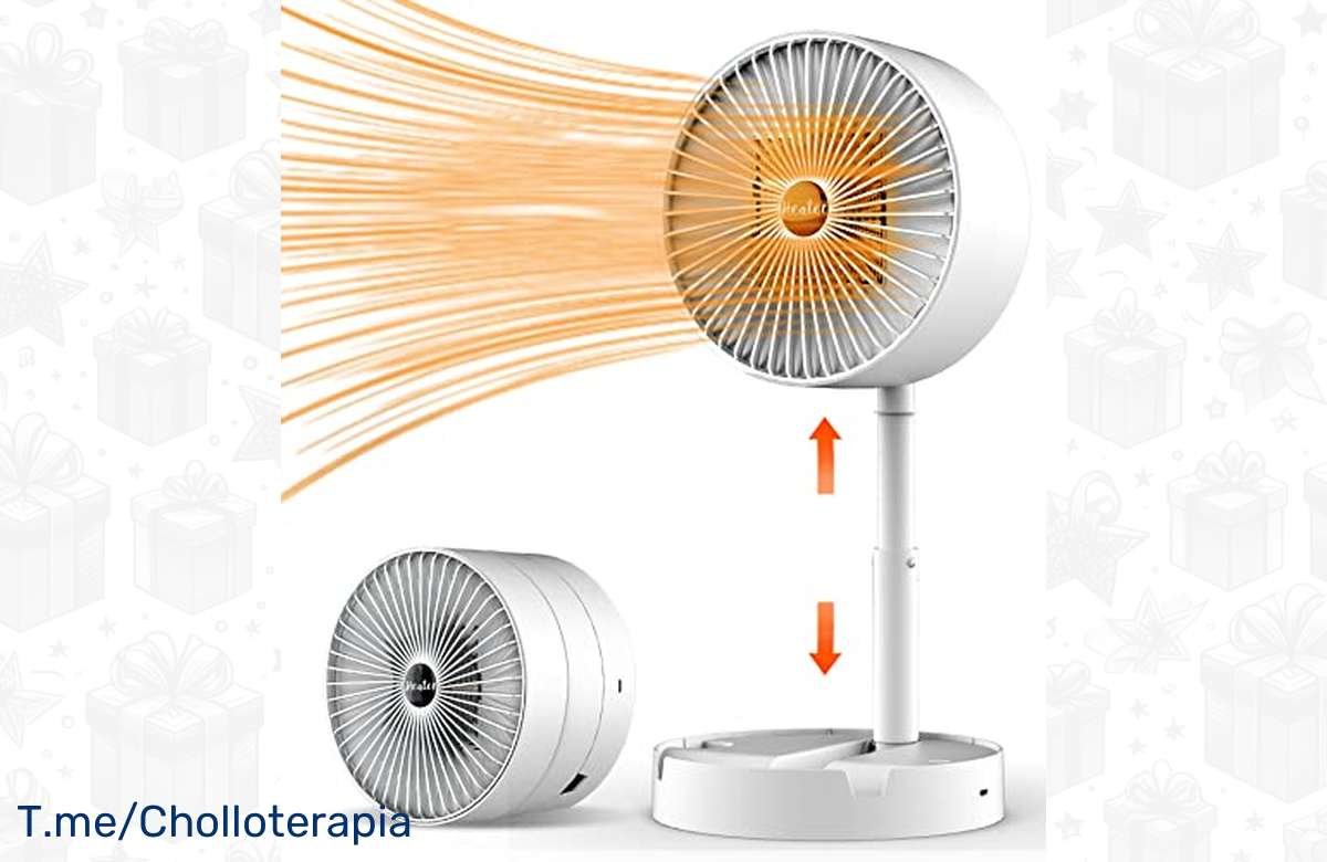¡Oferta Increíble! Calienta tus espacios con el Calefactor Plegable de 400W/800W
