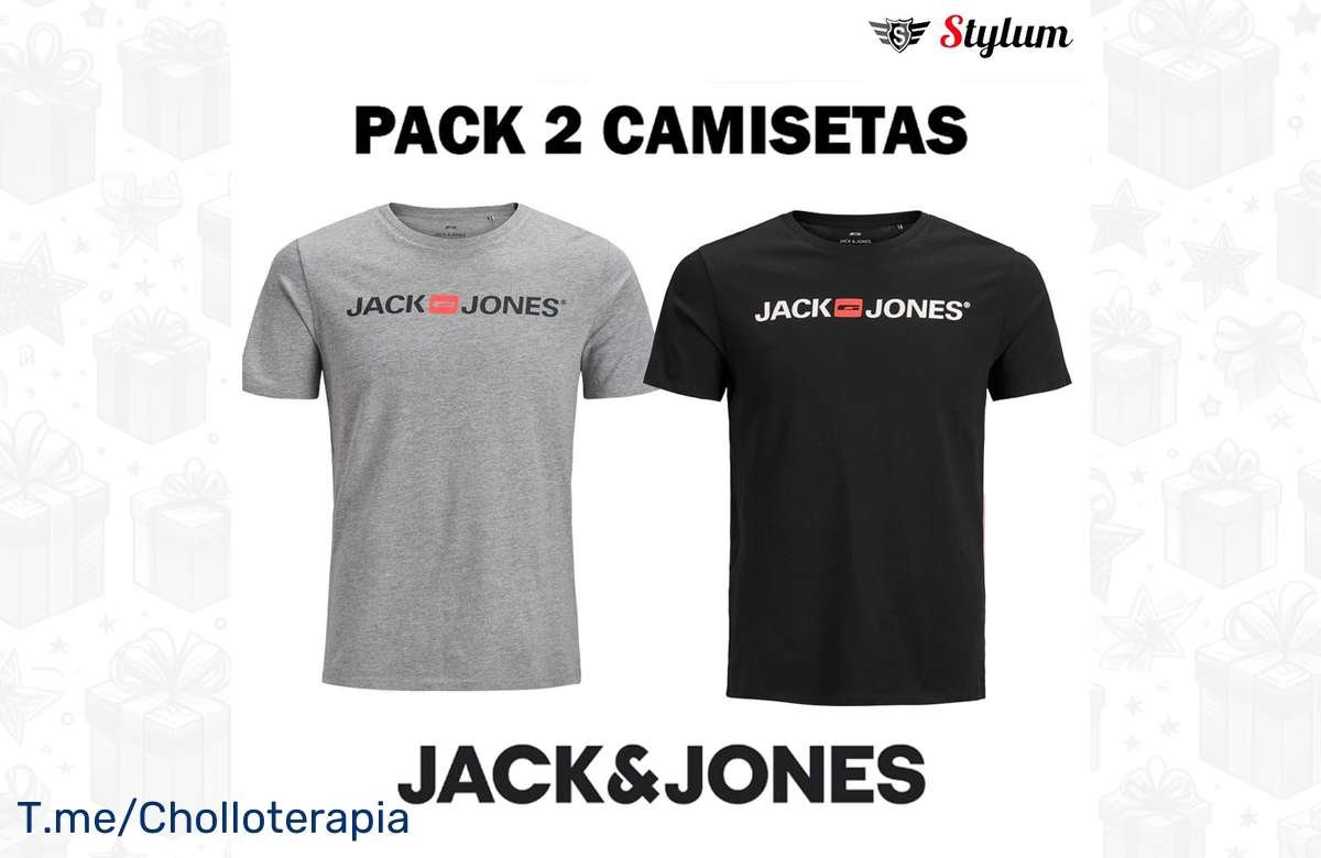 ¡Oferta del día! Pack 2 Camisetas Jack & Jones Hombre: ¡El chollo que no puedes perderte!