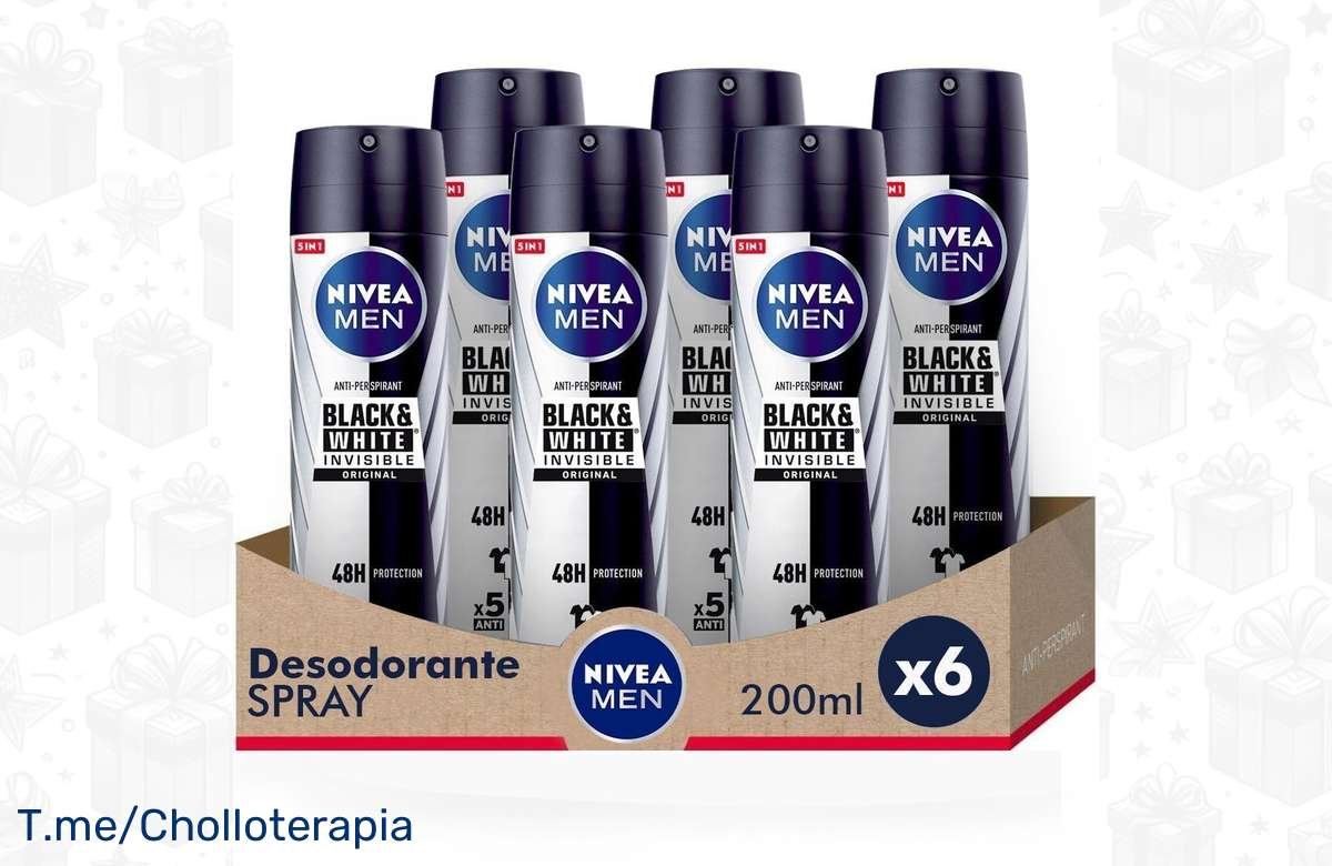 ¡Oferta exclusiva! Pack ahorro NIVEA MEN – 6 desodorantes con descuento brutal. ¡No te lo pierdas!