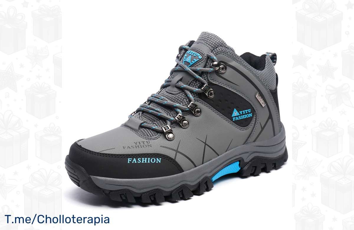 ¡Oferta increíble! Zapatos de senderismo para hombre, perfectos para tus aventuras al aire libre. ¡No te quedes sin ellos!