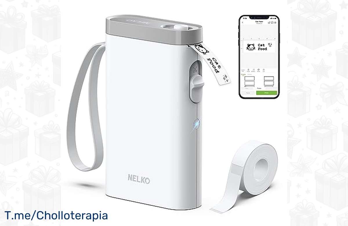 ¡Oferta irresistible! 40% de descuento en la impresora de etiquetas portátil Nelko Etiquetadora. ¡No te quedes sin la tuya!