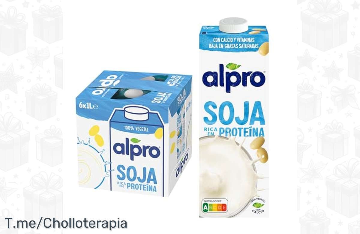¡Oferta loca! Alpro Bebida Vegetal de Soja 6x1L a precio increíble. ¡No te lo pierdas!
