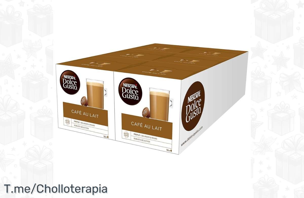 ¡Oferta única! Café con Leche Pack 96 cápsulas Dolce Gusto Nescafe ¡Aprovecha ya!