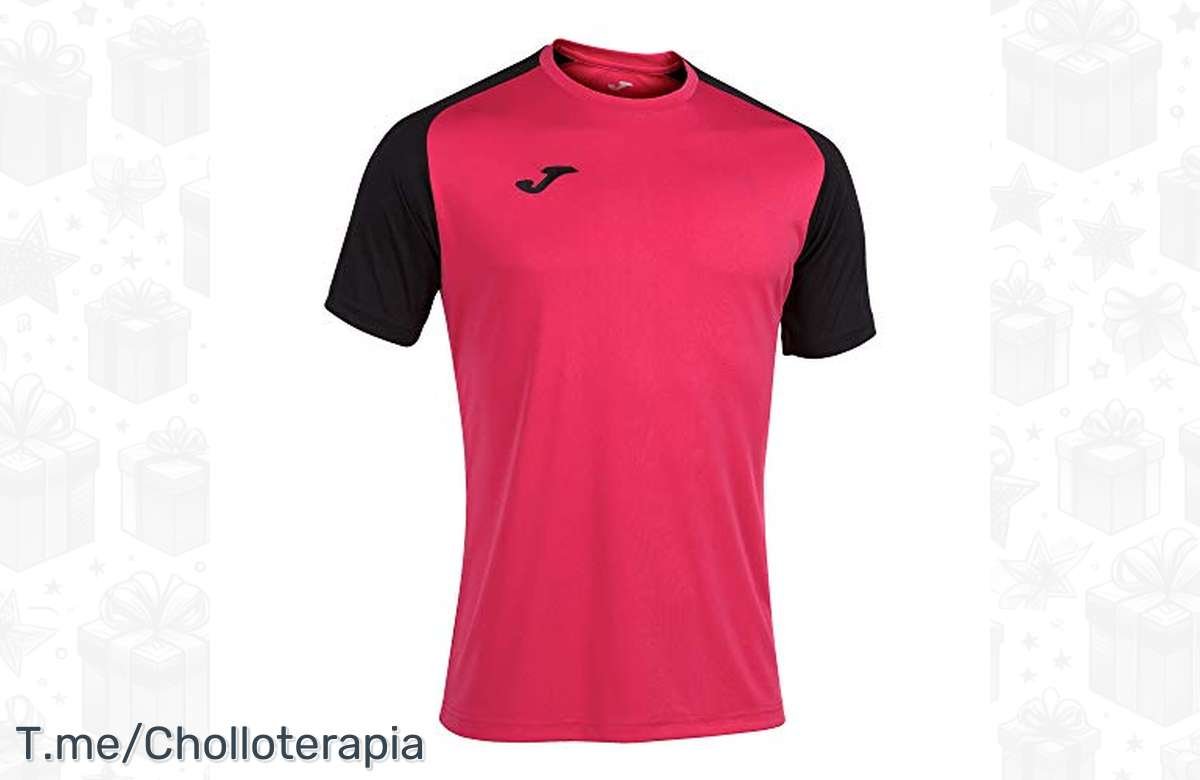 ¡Oferta única! Camiseta Joma Academy Iv, Fucsia-negro, S a precio increíble. ¡No te lo pierdas!