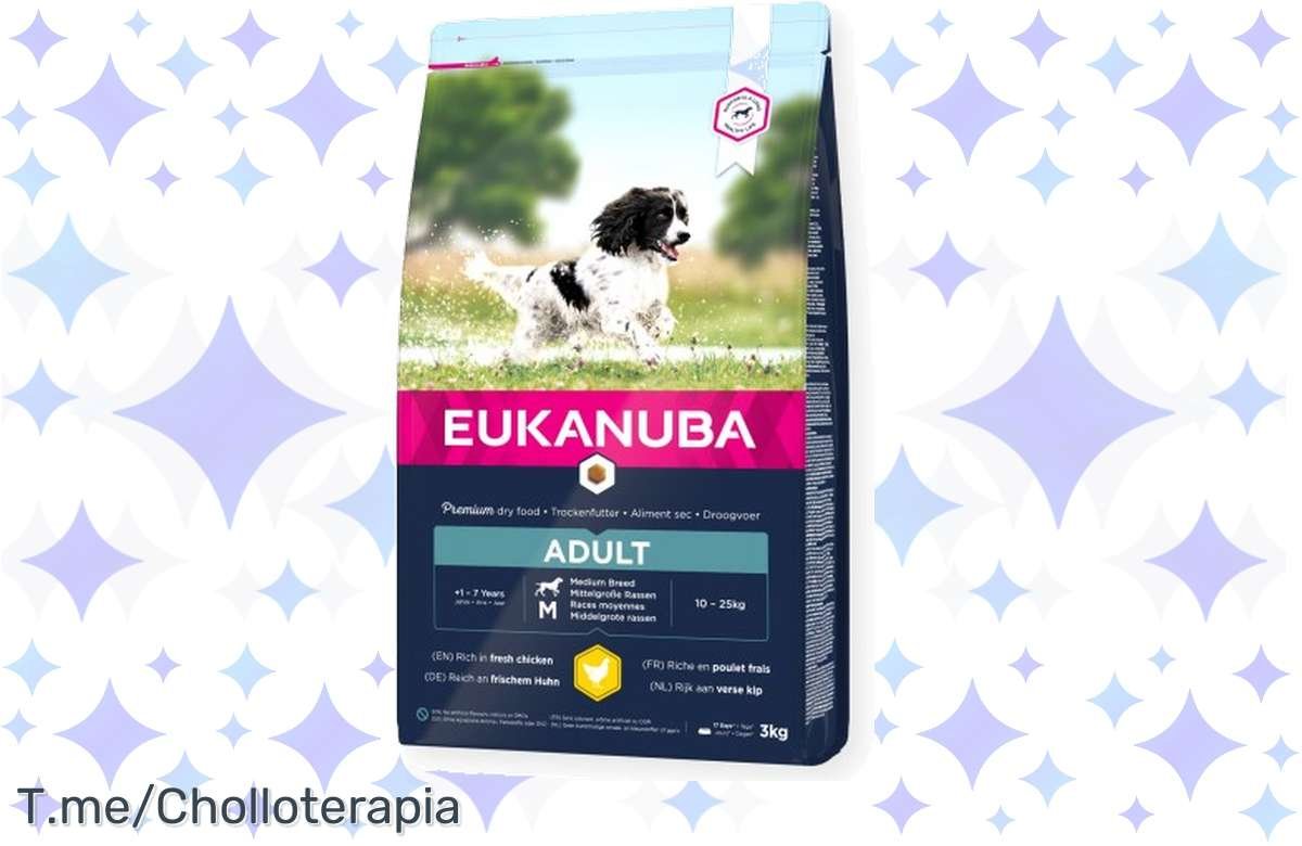 ¡Oferta única! Eukanuba Adulto Razas Medianas Pollo 15 Kg a precio insuperable ¡Compra ya!