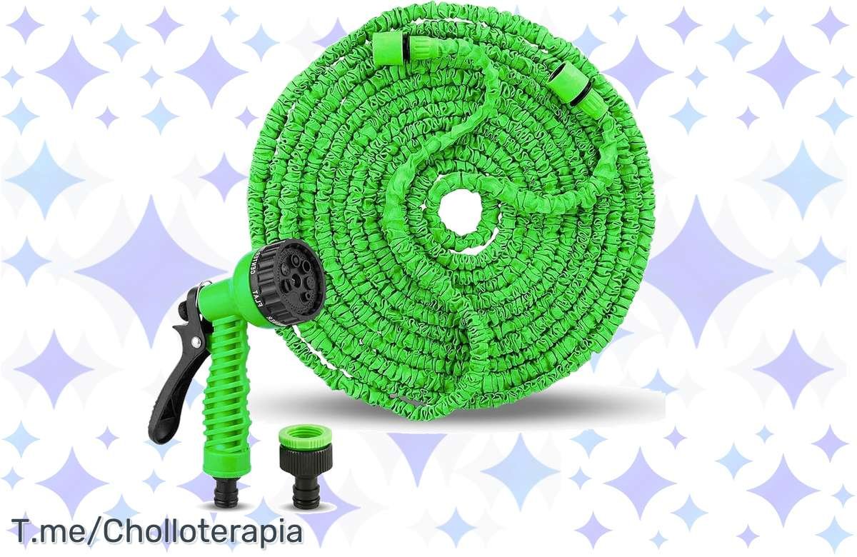 ¡Oferta única! Manguera de agua extensible para jardín: ¡Ideal para mantener tu jardín impecable! ¡No te quedes sin la tuya!