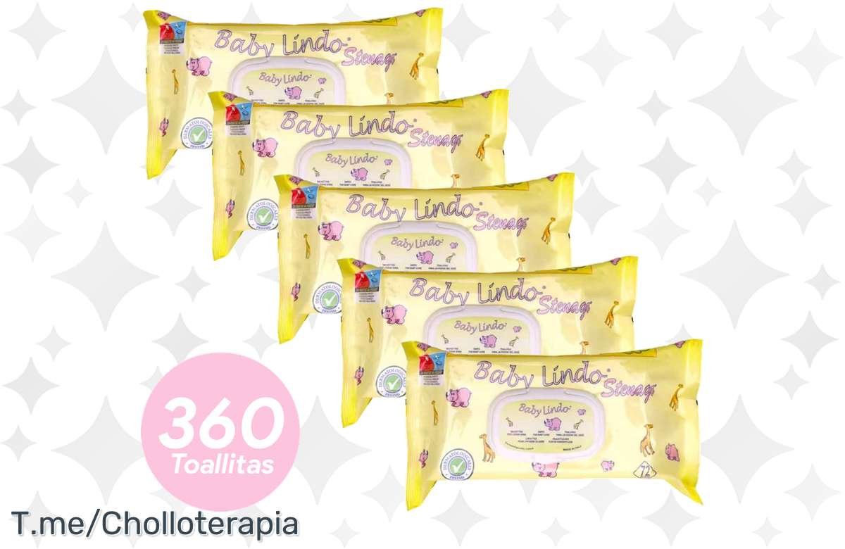 ¡Oferta única! Pack de 5 Baby Lindo Toallitas con Aloe Vera: ¡Compra ahora!
