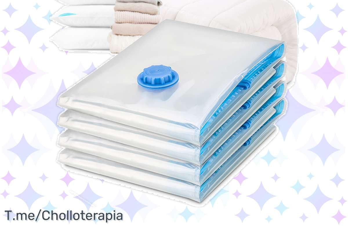¡Organiza tu ropa de forma práctica y eficiente con nuestra bolsa de vacío! ¡Aprovecha esta oferta única y ahorra espacio en tu armario!