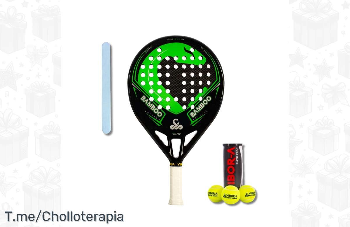 ¡Pala de padel Vibor-a Bamboo Liquid 22 + Regalo exclusivo! ¡No te lo pierdas!