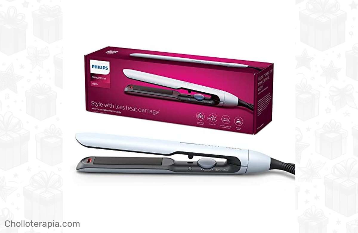 ¡Planchar tu cabello nunca fue tan rápido y fácil con la Plancha de pelo Philips serie 5000! ¡Aprovecha el 50% de descuento ahora! ¡No te quedes sin ella!