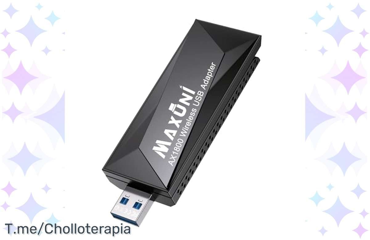 ¡Potencia tu Wi-Fi con este adaptador AX1800 de Maxuni!