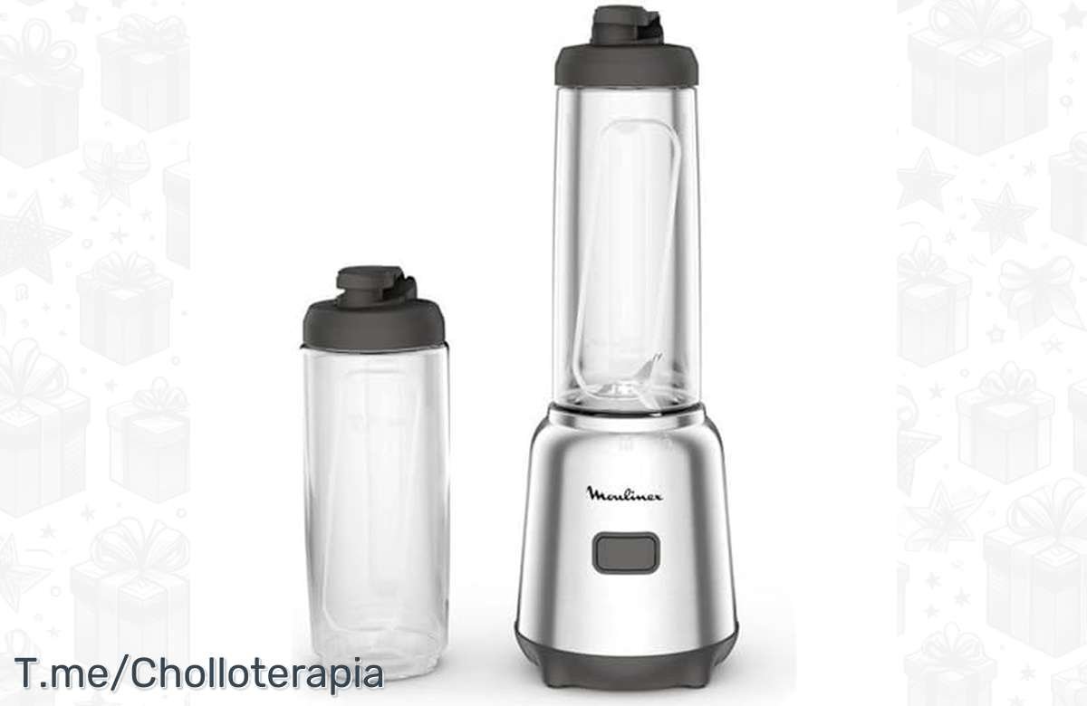 ¡Prepara batidos al instante con esta batidora Moulinex Mix & Move! ¡Oferta exclusiva, no te lo pierdas!