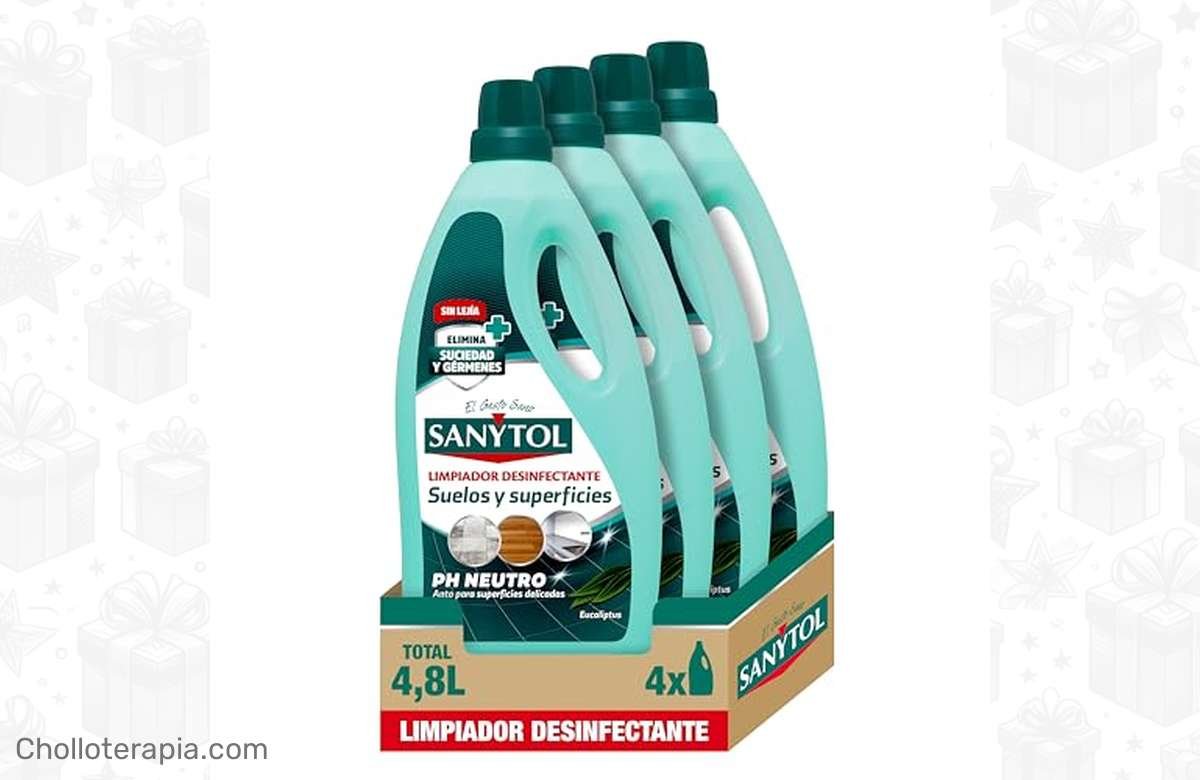 ¡Protege a tu familia con Sanytol! Pack de 4 x 1.200 ML con aroma a Eucaliptus. ¡No te lo pierdas!