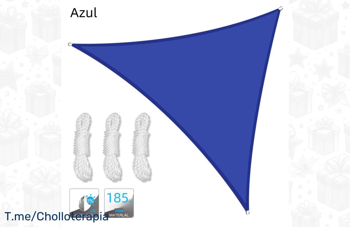 ¡Protege tu espacio con la Vela de Sombra Triangular en súper descuento!