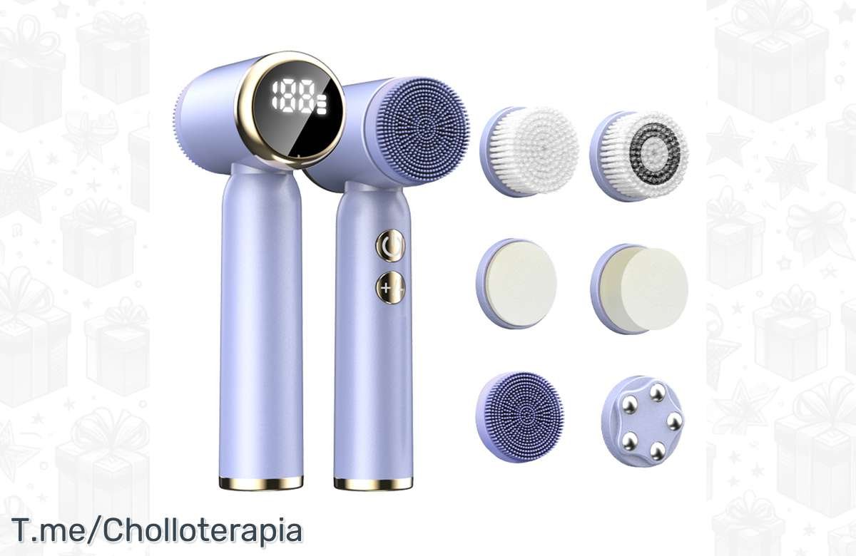 ¡Rejuvenece tu piel al instante con este cepillo facial de silicona!