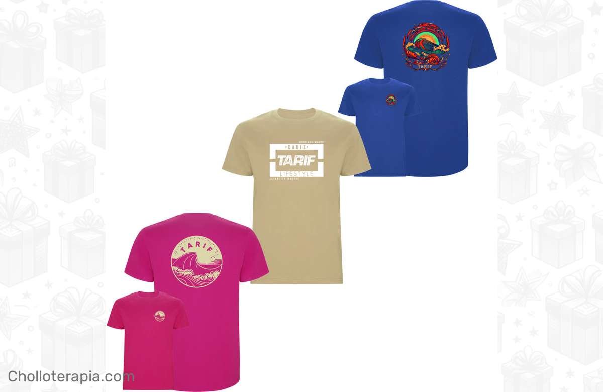 ¡Renueva tu armario con el Pack 3 Camisetas Tarif Surf para Hombre a precio de ganga!
