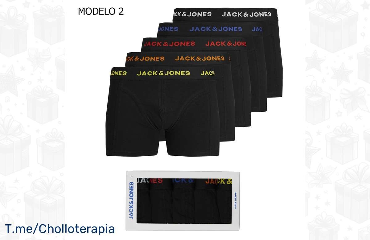 ¡Renueva tu colección de calzoncillos con este pack exclusivo de Jack & Jones!