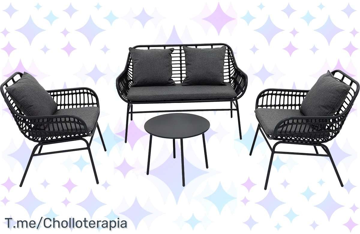 ¡Renueva tu jardín con el sofá de diseño perfecto! Aprovecha la oferta en el Juego de sofás Sol Garden, ¡no esperes más!