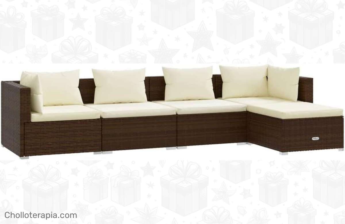 ¡Renueva tu jardín con este set de mobiliario de 5 piezas a precio de locura!