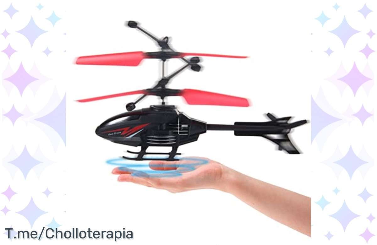 – ¡Siente la emoción de volar con el helicóptero de LED infrarrojos! ⚡