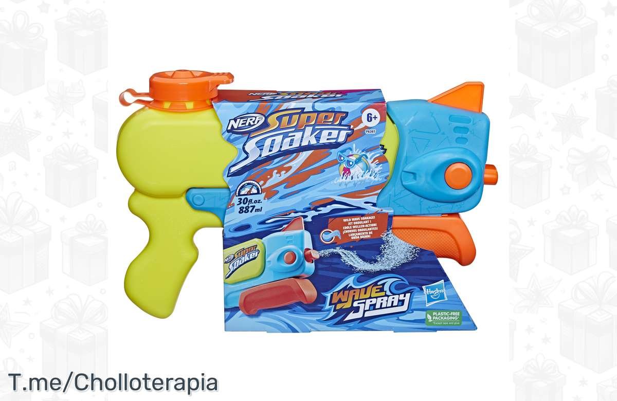 ¡Sumérgete en la diversión con el NERF SUPER SOAKER WAVE SPRAY!