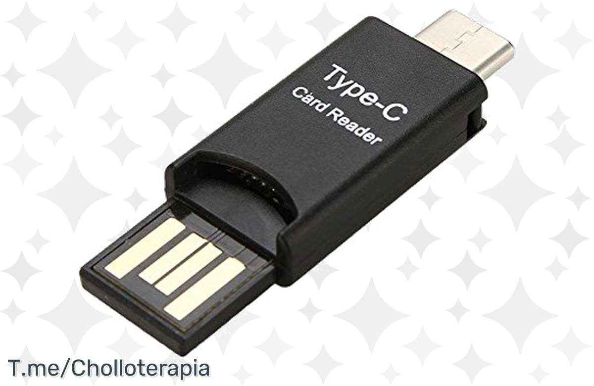 ¡Transforma tu USB-C en un lector de tarjetas al instante con este adaptador!