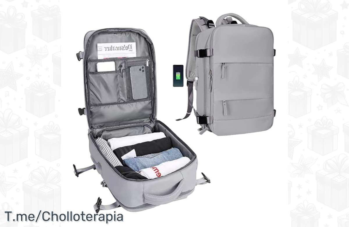 ¡Viaja ligero y seguro con esta mochila de viaje imperdible!