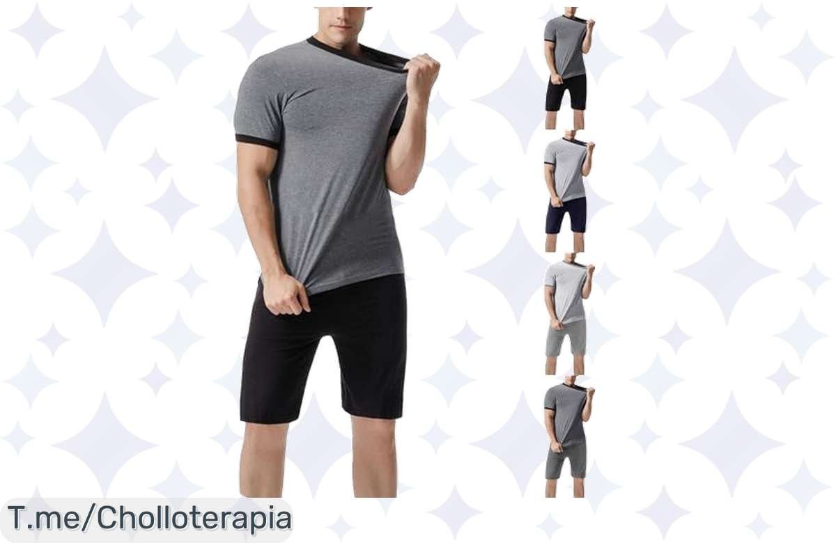 Aprovecha Pijama de Verano para Hombre con Descuento Increíble y Ahorra Casi 50%!
