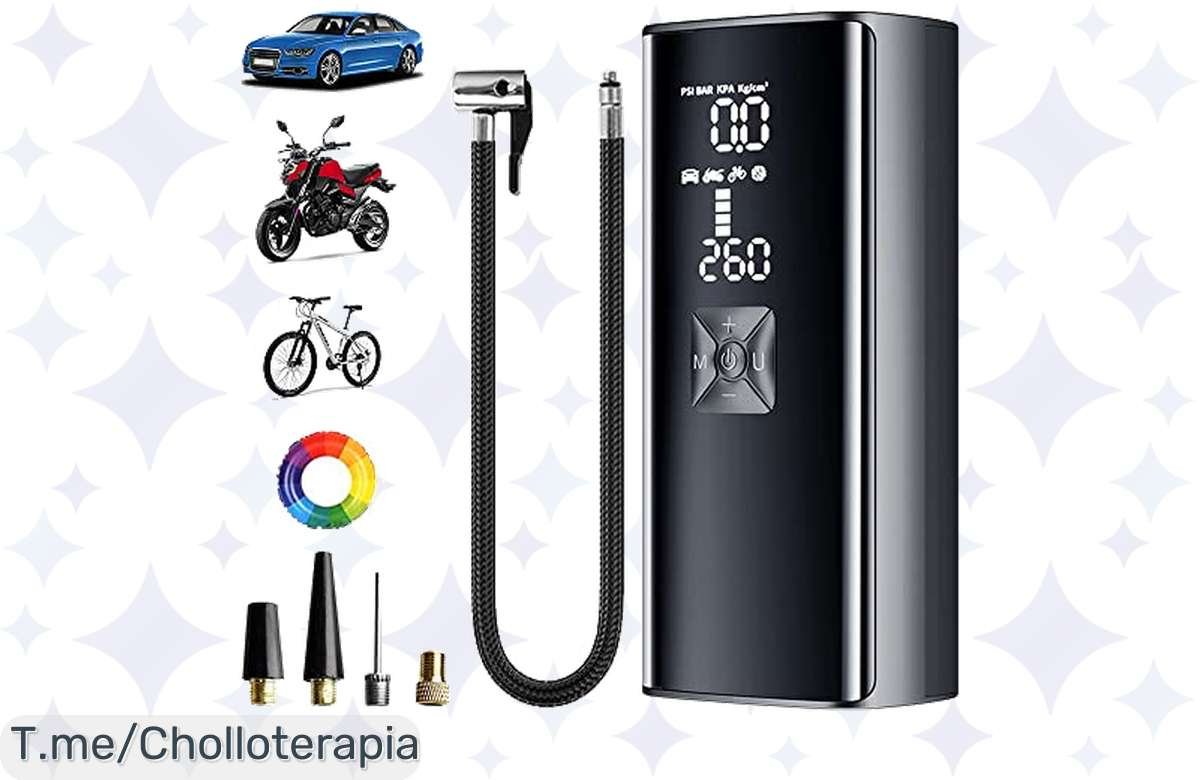 Aprovecha el 18% OFF en la Bomba de Aire Eléctrica Portátil 6000mAh ¡Solo por tiempo limitado!