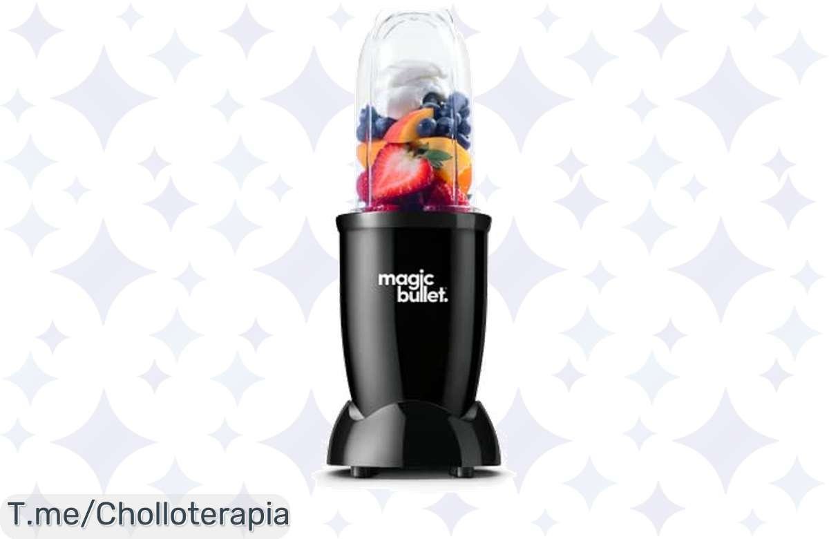 Batidora Magic Bullet a precio loco: smoothies en segundos con 200 W de potencia.