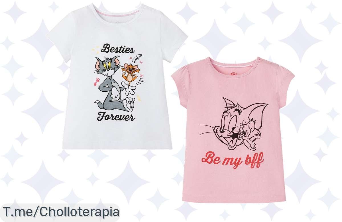 Camiseta Infantil Tom & Jerry a Precio Increíble: ¡Corre por la Tuya!