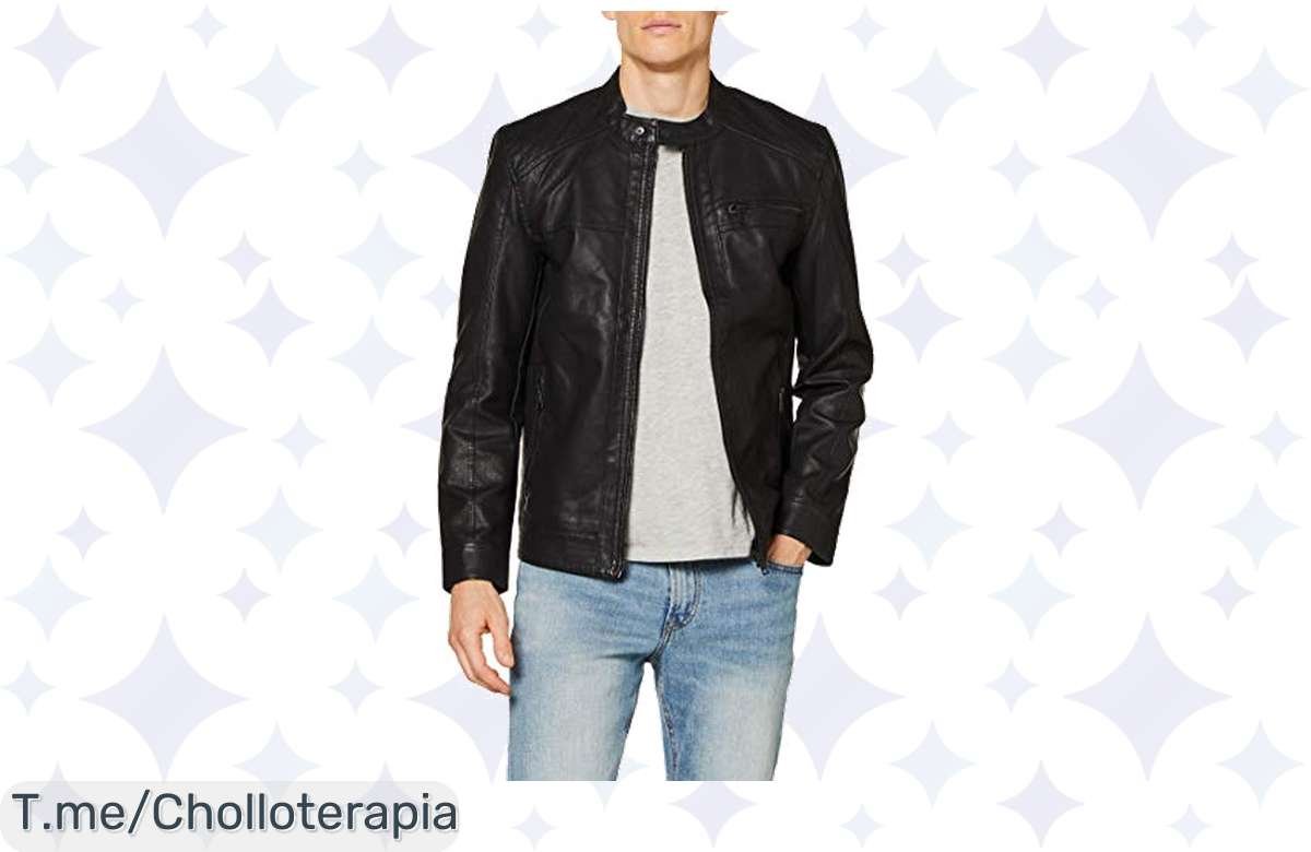 Chaqueta de cuero sintético ONLY & SONS a precio loco, estilo y confort garantizados, ¡aprovecha ya!